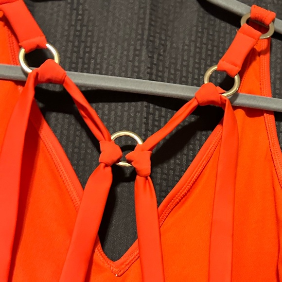 NEW Uncommon Sense One Piece Orange Red Swimsuit Size XL - Picture 4 of 7